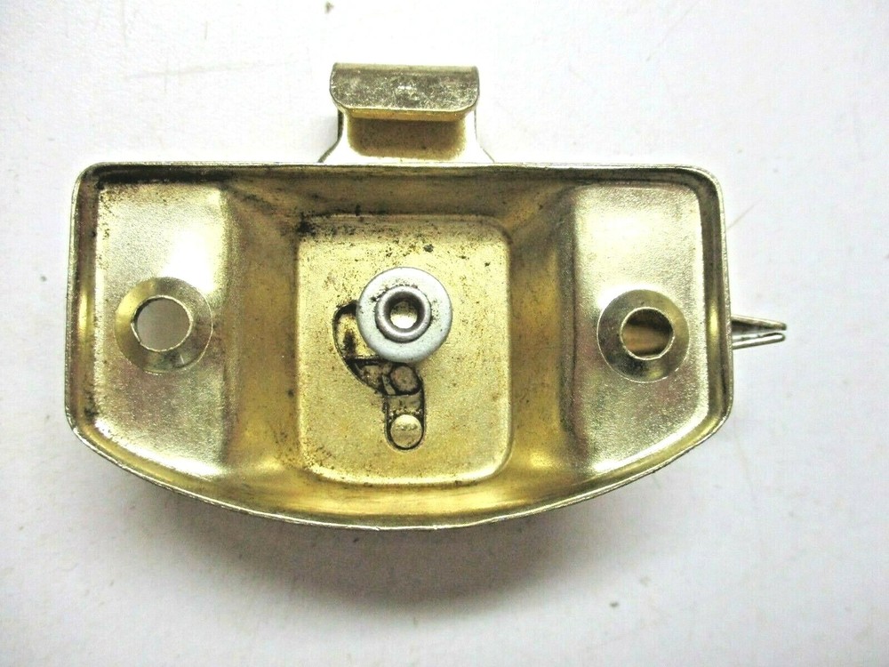 Sliding Window Pull Tight Sash Cam Lock Bright Satin Brass Vintage See Condition