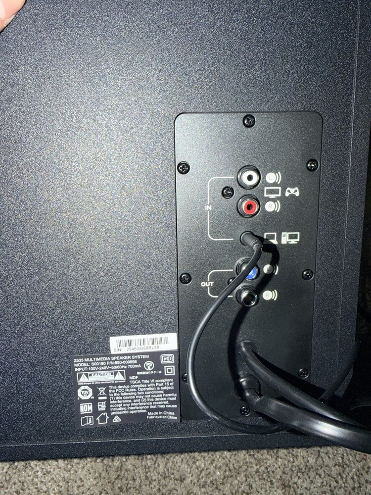 Logitech Z533 Multimedia Speaker System with Subwoofer - Black