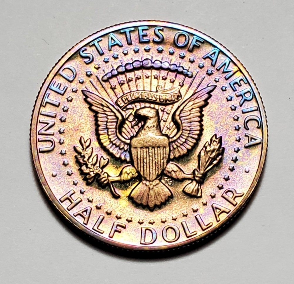 TONED 1982 S KENNEDY HALF DOLLAR PROOF UNC #P2539