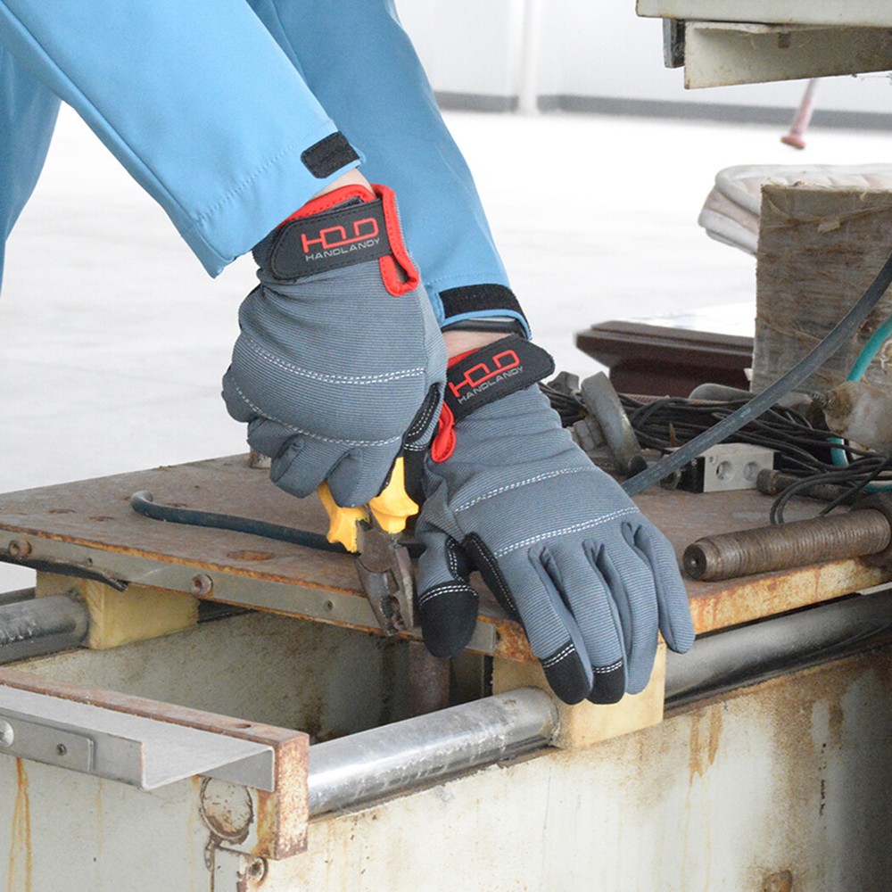 General Utility Light Work Gloves Breathable Stretchable Working Gloves for Men