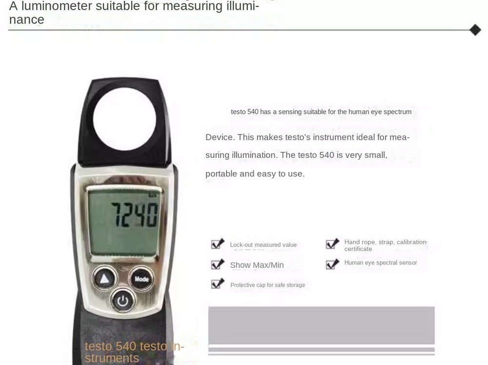 Digital Illuminometer Spectrometer Portable Light Tester Illuminometer