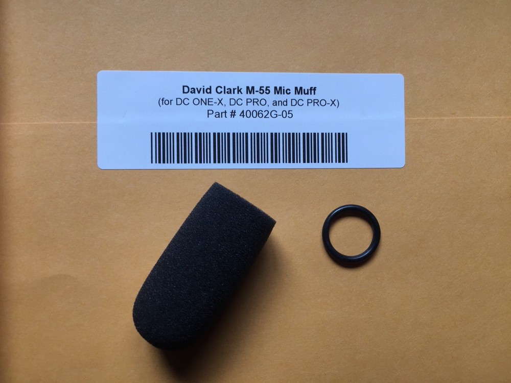 David Clark DC ONE-X, DC PRO & PRO-X Microphone Protector Mic /Mike Muff