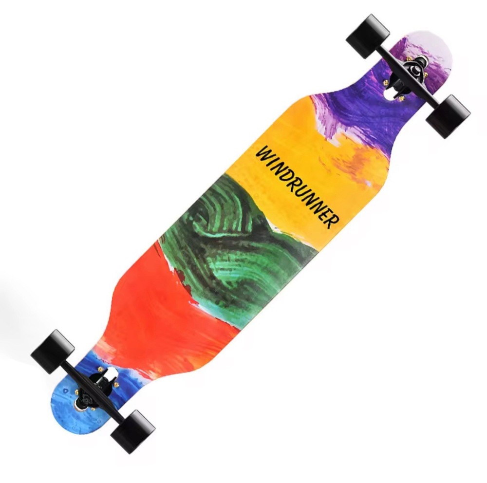 Windrunner Painted Longboard – 41” Cruiser, Double Rocker, Maple Deck