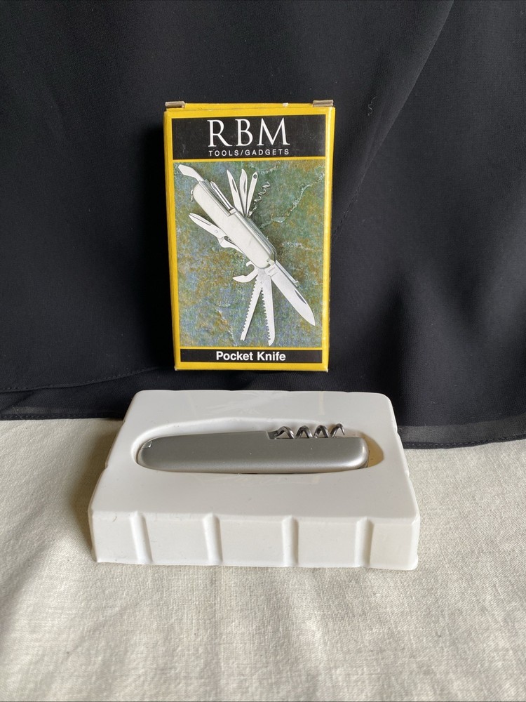 NEW Vintage RBM Multi Function Pocket Knife