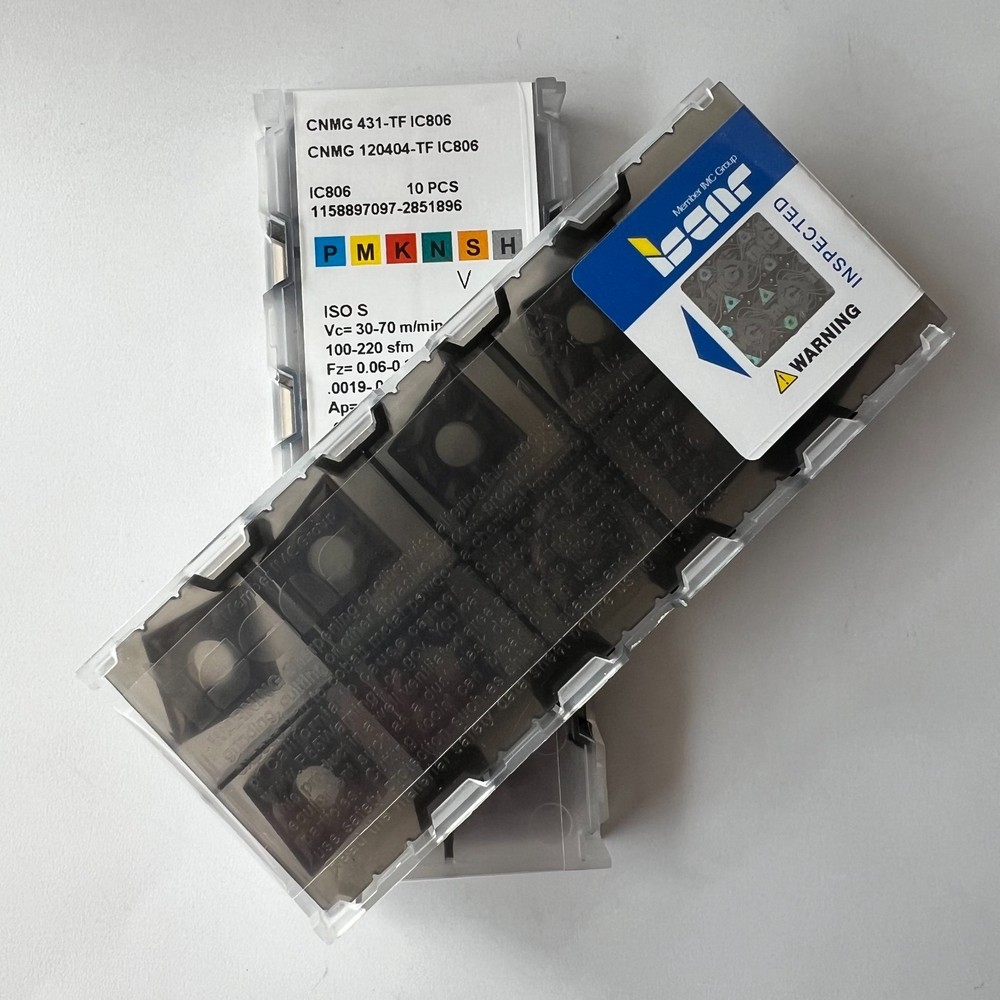 10Pcs/BOX ISCAR CNMG120404-NF IC806