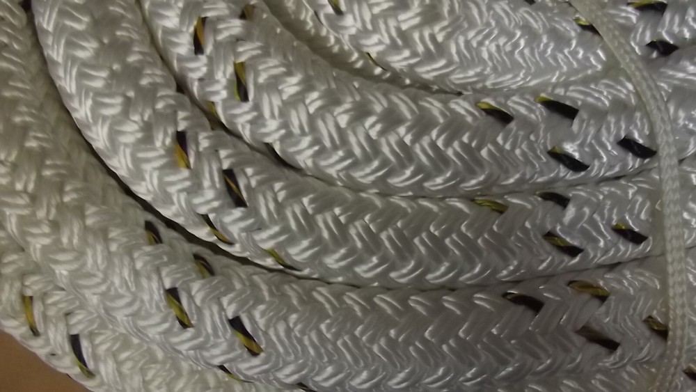 1"x 70' Double Braid Dyneema Winch Line, Synthetic Pulling Rope, Rigging Rope