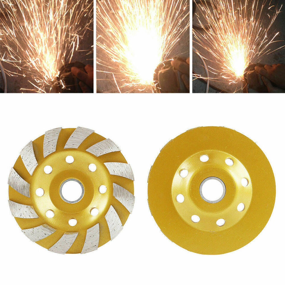 New 4" inch Diamond Segment Grinder Cup Concrete Stone Cut Grinding Wheel Disc