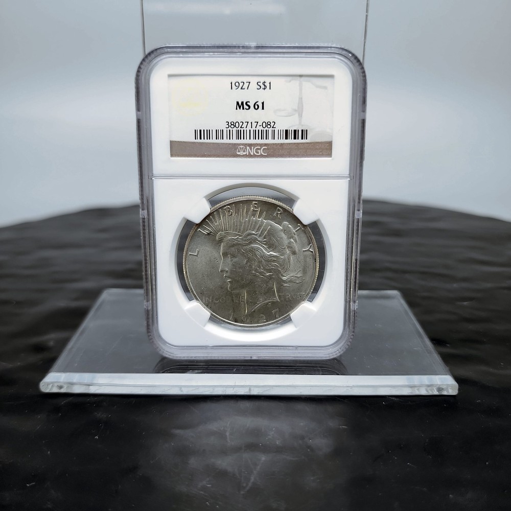 1927 Peace Silver Dollar NGC MS61 BU Uncirculated"    *