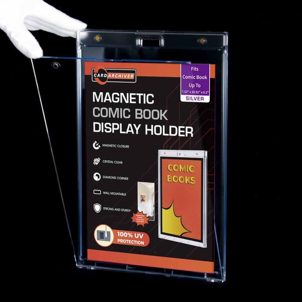Crystal Clear One Touch-values 2ct Magnet-cases Silver Display-System, UV-pro...