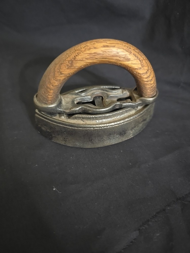 Antique Sad Miniature Sad Iron, Missing Clip That Holds Handle On