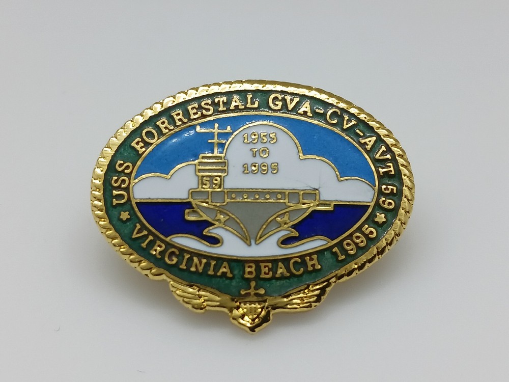 USS Forrestal 1955-1995 Lapel Pin