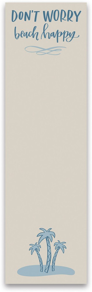 Don't Worry Beach Happy - List Notepad - 39954