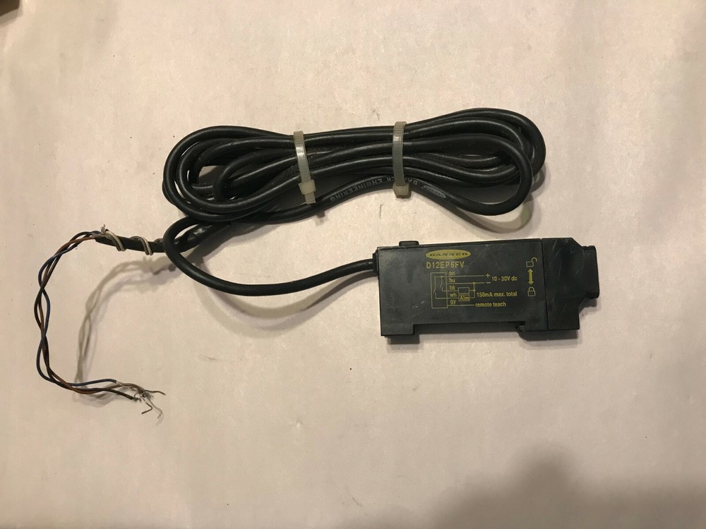BANNER FIBER OPTIC SENSOR BANNER D12EP6FV