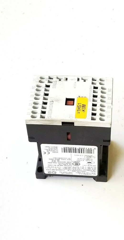 SIEMENS CONTACTOR 3RT1017-2KB42