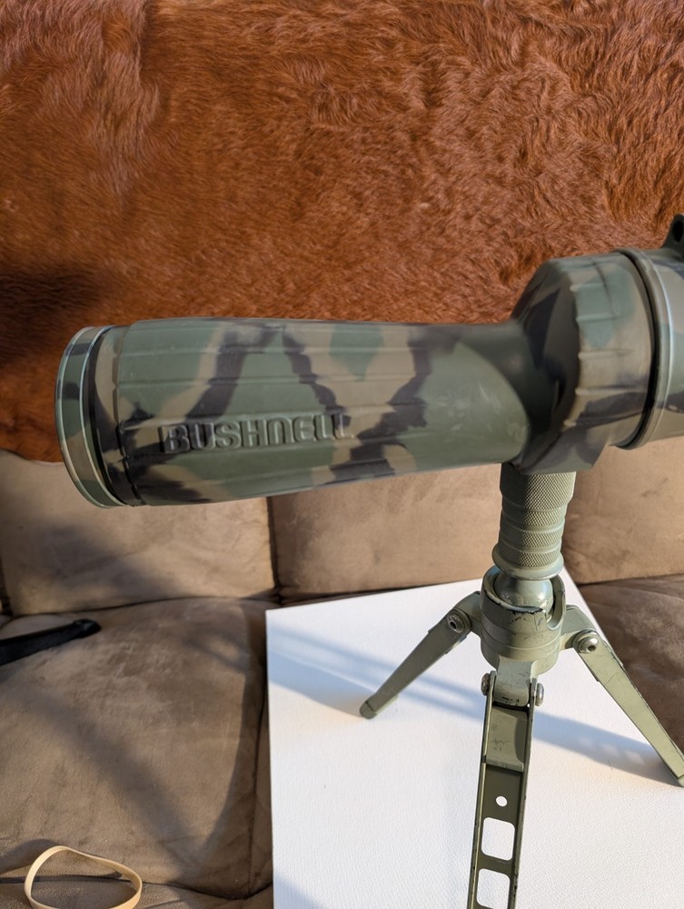 Bushnell Space Master Spotting Scope With Tripod Stand Camouflage .