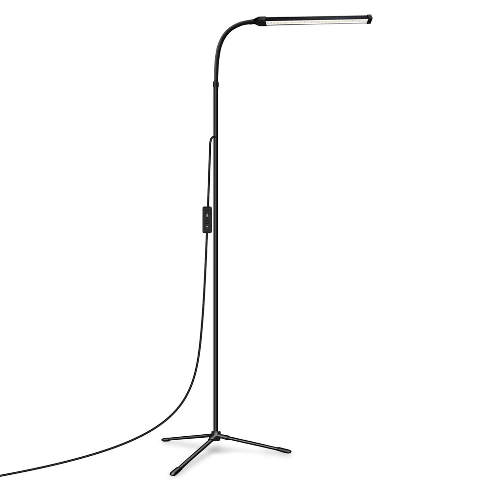 Bright LED Floor Lamp Adjustable Gooseneck Standing Eyelash Light for Eyelash