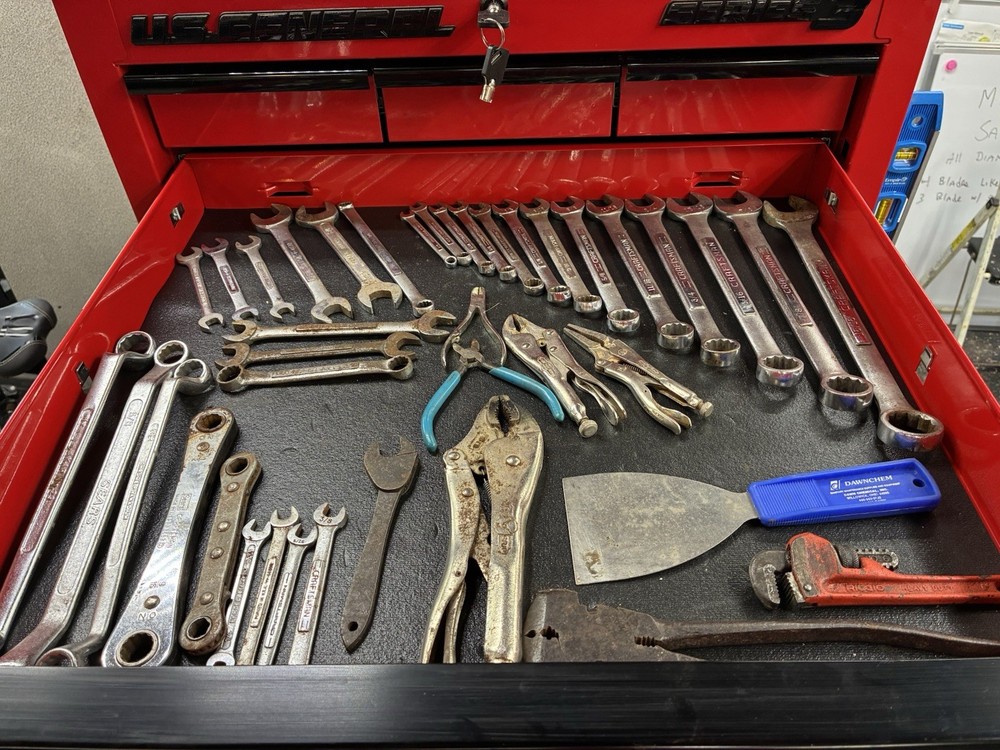 Brand New General Tool Box Tool Chest With Tools