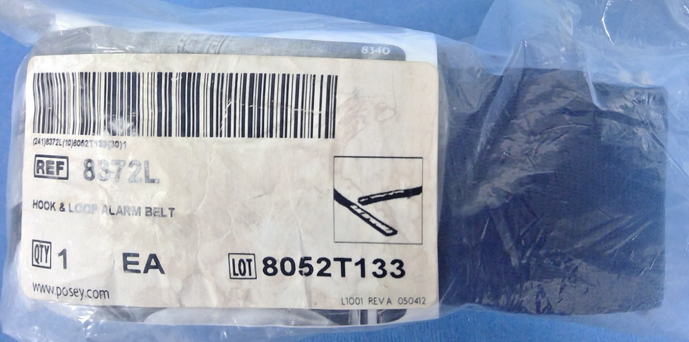 Posey #8372L Self-Releasing Hook & Loop Alarm Belt