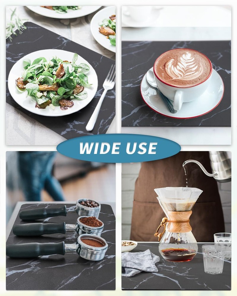 Coffee Mat - Absorbent Dish Drying Mat for Kitchen Counter Fits Under Coffee ...