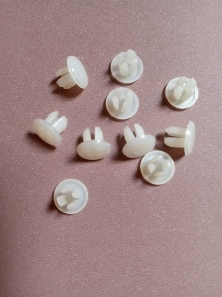 3/16" White Nylon Plastic Hole Plugs
