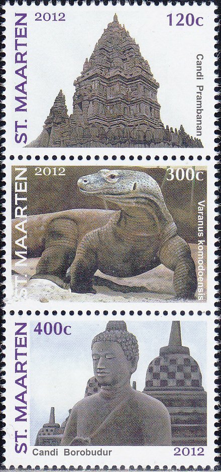 Sint Maarten Issue 2012 (82-84) Borobudur