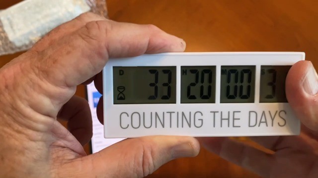 Retirement Countdown Clock - LCD Digital Timer, Easy Set & Read, Large Display,