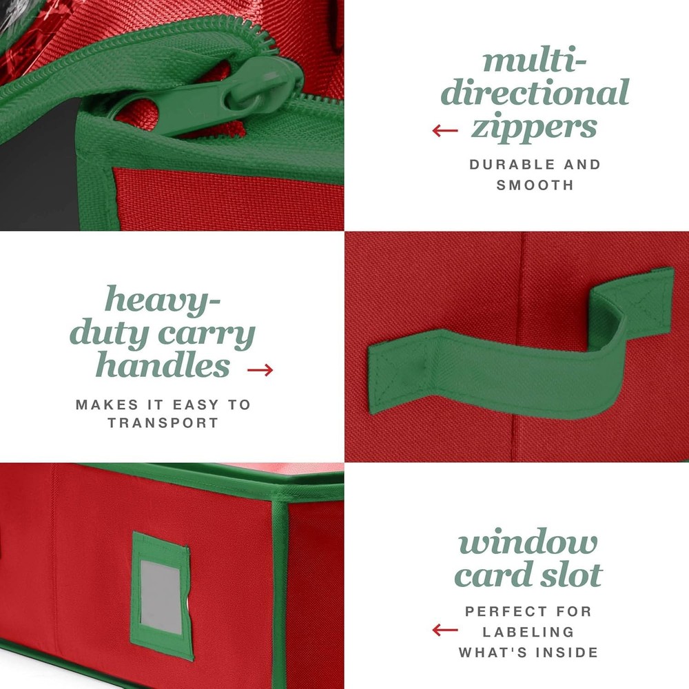 Gift Wrap Organizer with Extra Pockets - Holds 27 Rolls, Heavy Duty Storage