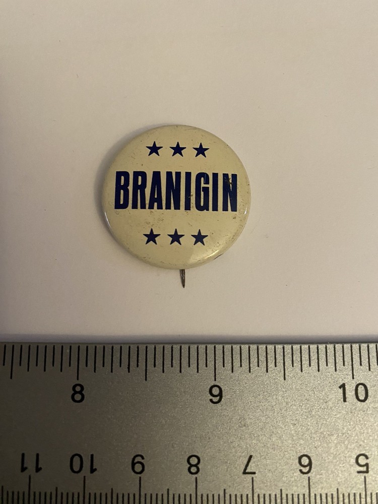 Indiana Branigin Pin Back Button P138