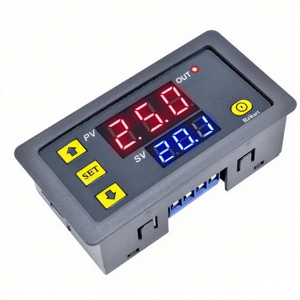 Cycle Timer Digital Delay Relay Programmable 110220V 20A with LED Display