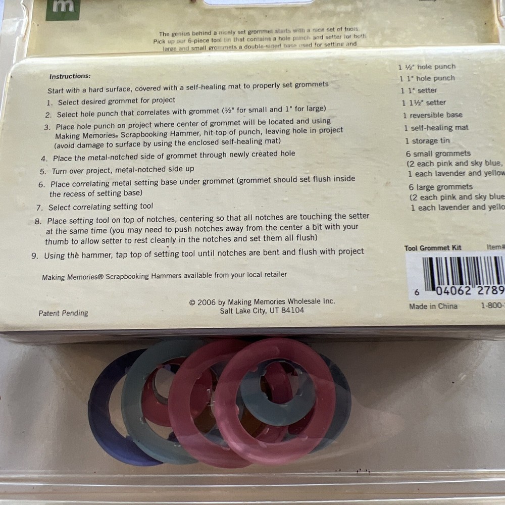 Making Memories Grommet Tool Kit * New*