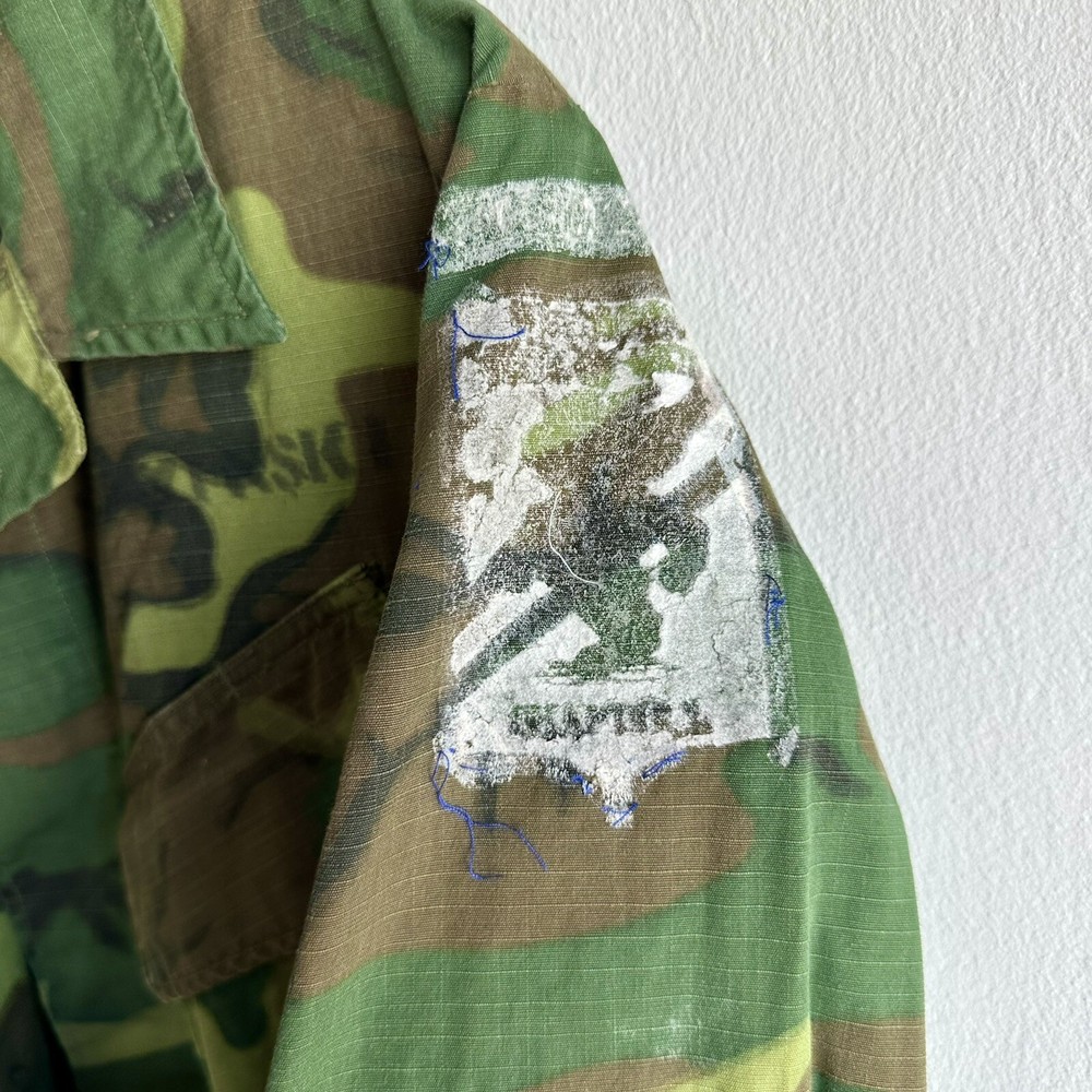 Vietnam War Named Stenciled ERDL Camo Tropical Jacket