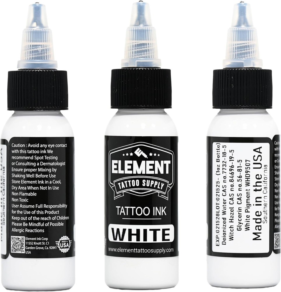 Greywash Tattoo Ink Set Light Medium Dark Blend Nighthawk Black Element White...