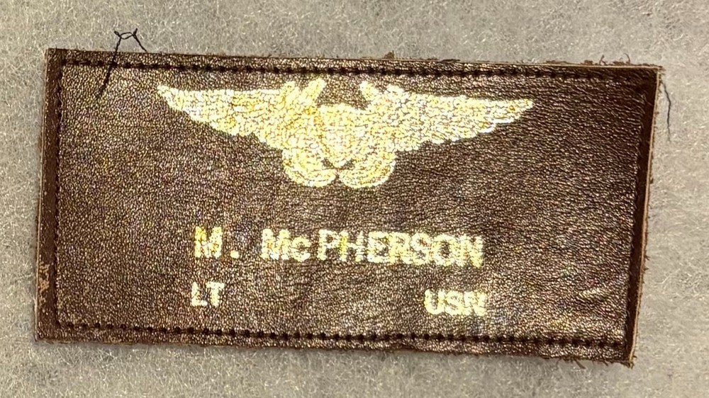 USN M. McPherson LT Jacket Name Tag