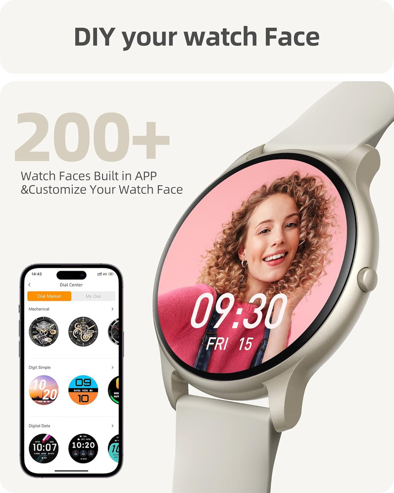 round Smart Watch PSSW9B Bundle with PS01SL