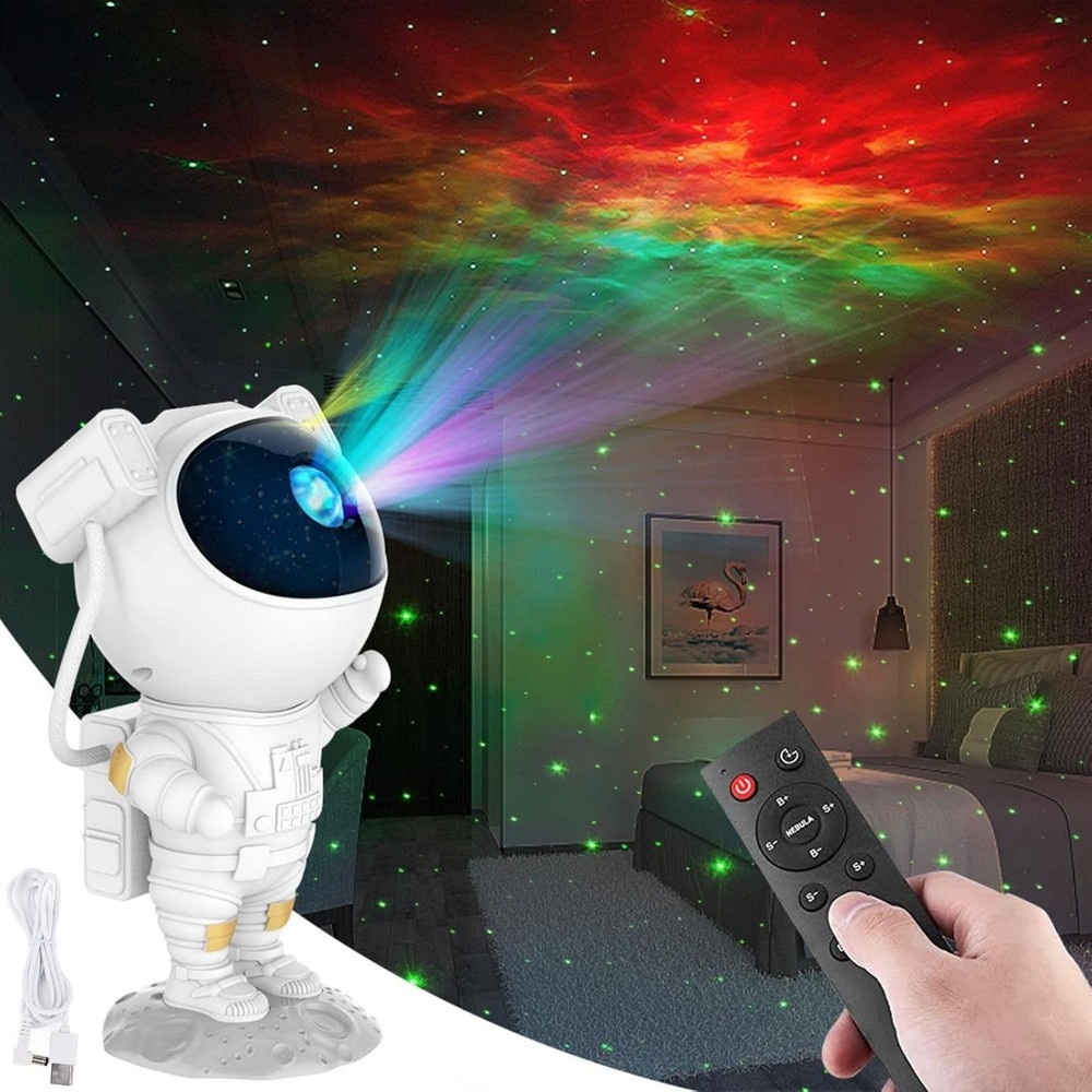 Astronaut Galaxy Projector Night Light, Star Projector Galaxy Night Light, St...
