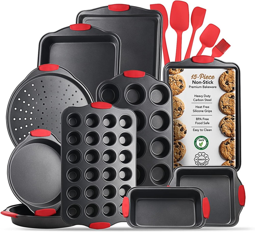 Baking Pan Set, 15 Piece Premium Baking Set, Nonsti Bakeware Sets