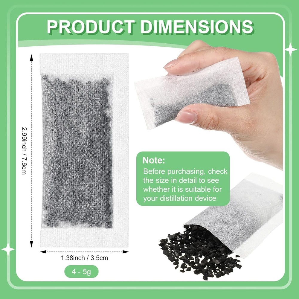 12 Pcs Activated Charcoal Water Filter Coconut Shell Distiller