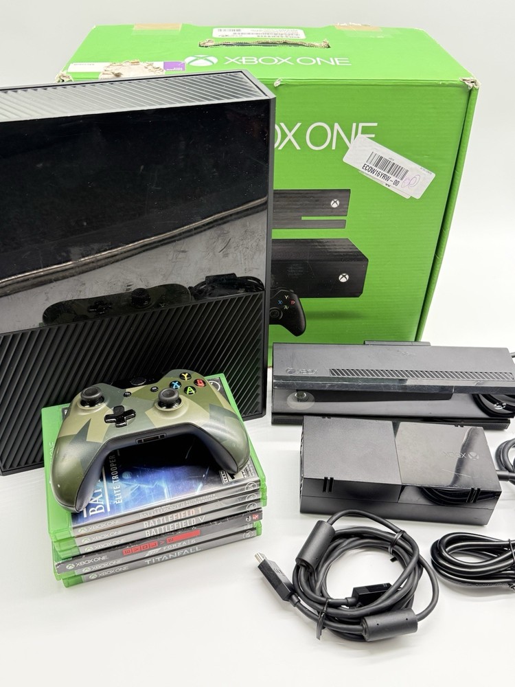 Microsoft Xbox One 500GB Console Black with Controller, 6 Games & Kinnect