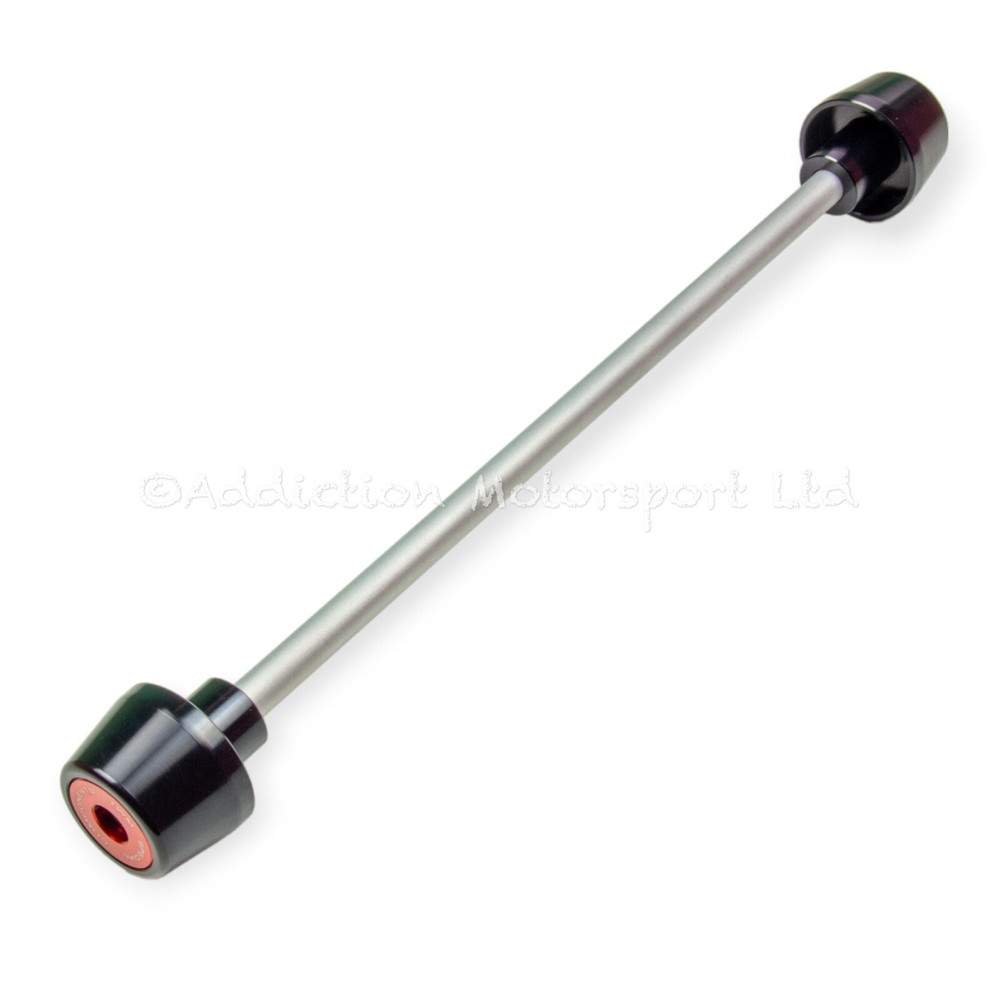 TWM Front Fork Protector Axle Slider Black/Red for Ducati Panigale V2