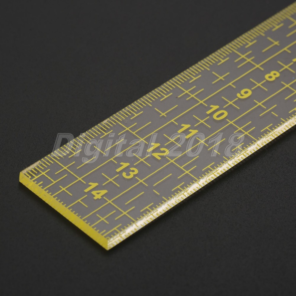 Black/Yellow DIY Sewing Patchwork Tool Patchwork Ruler Acrylic Seam Sewing Foot