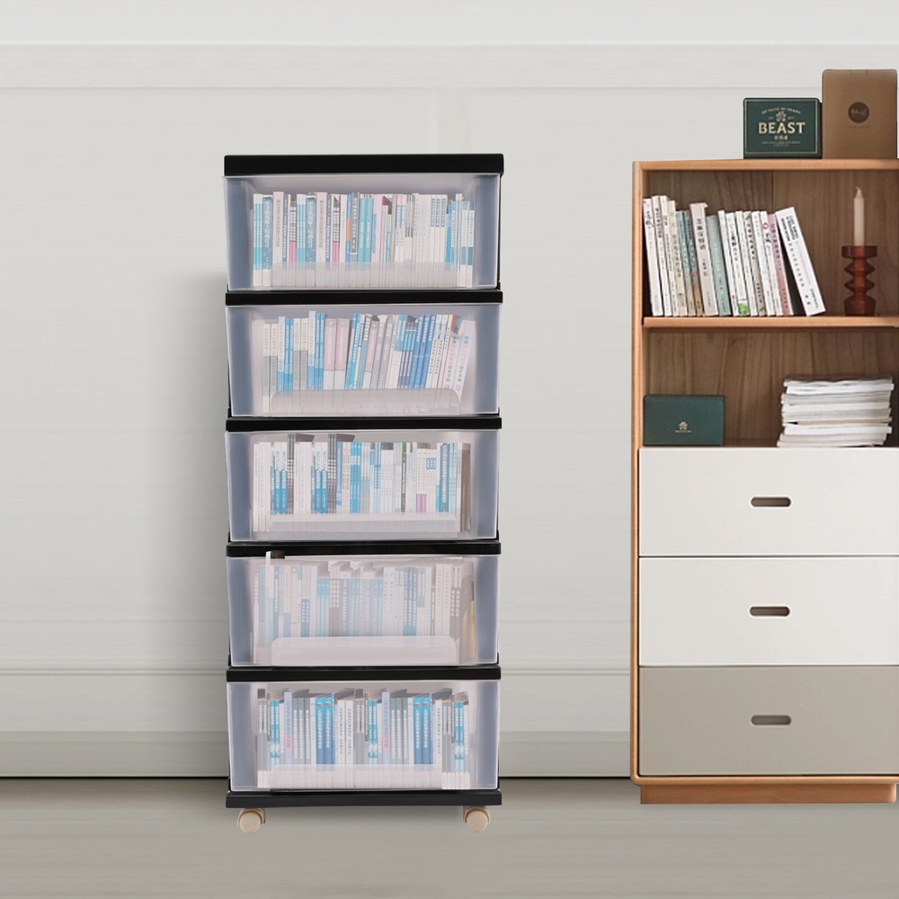 Plastic Storage Drawers, 5 Plastic Drawer Storage ,Plastic Organizer Drawer Cart