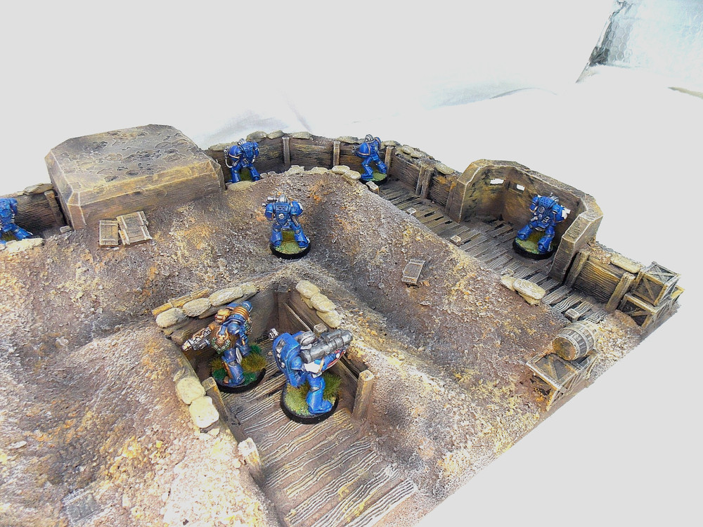 WARGAMING TERRAIN PAINTED ADVANCE ORDERS TRENCH SYSTEM