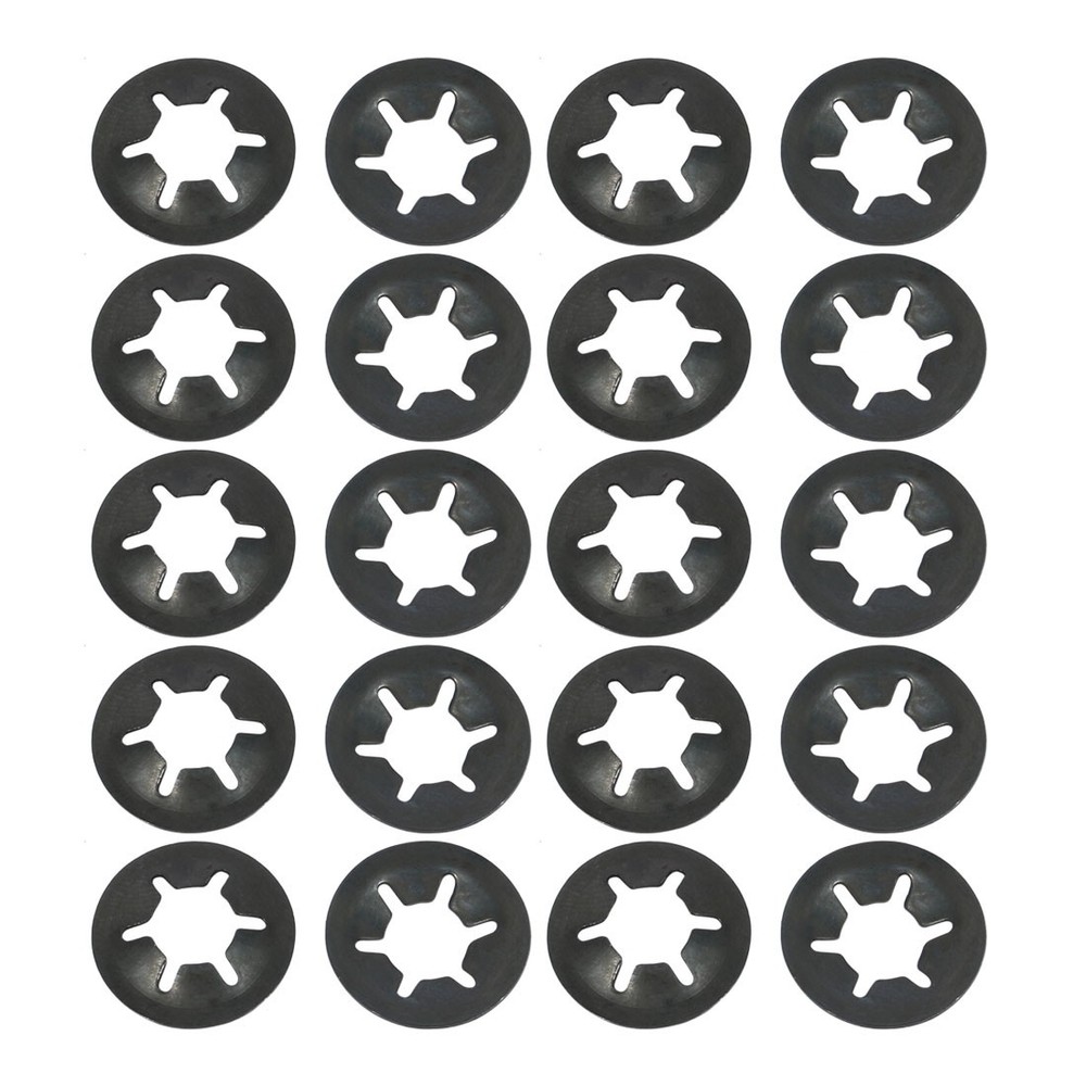 20 Pcs 8mm x 18mm Internal Tooth    ing Washers Black