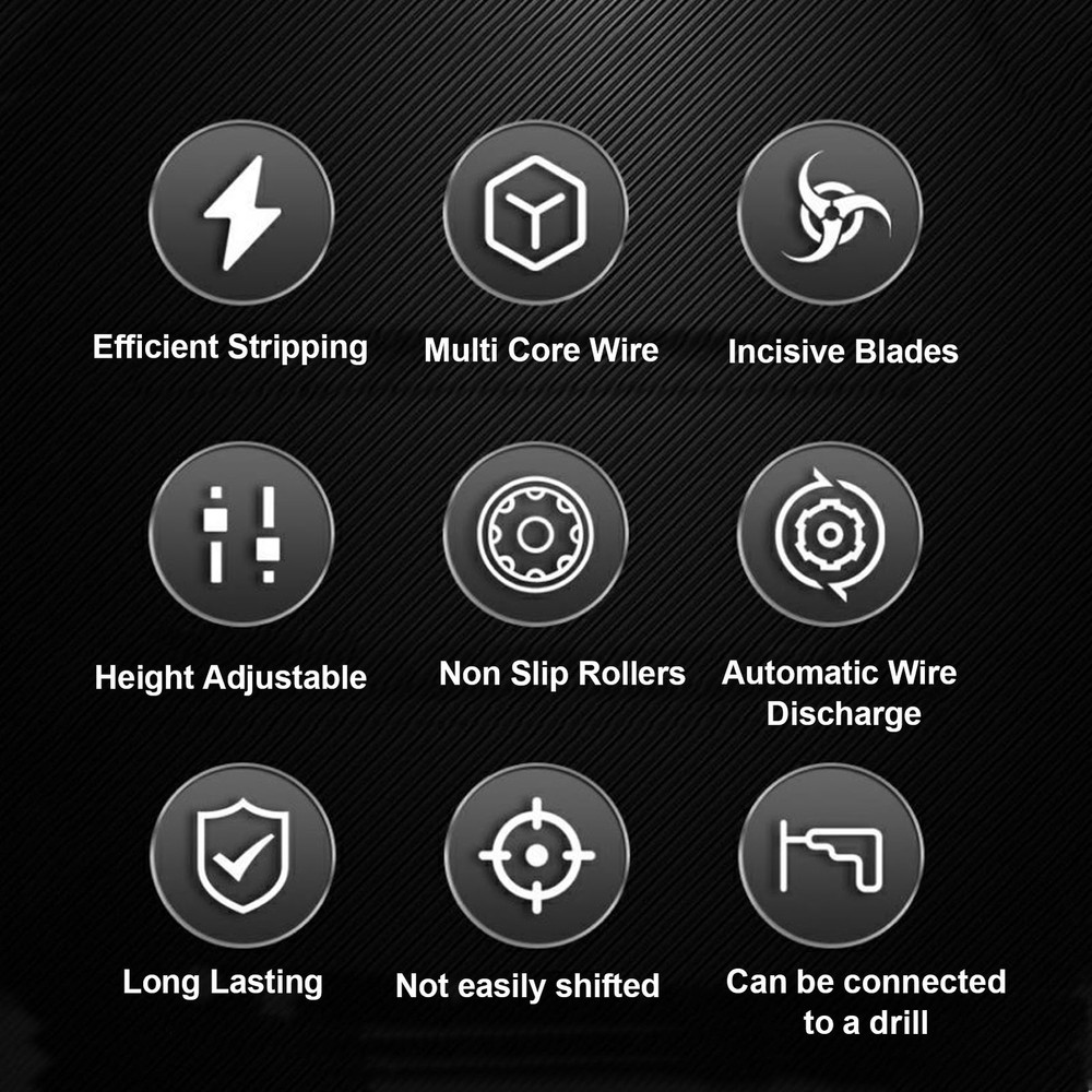 Wire Stripper Machine Hand Crank Or Drill Drive Copper Wire Stripping Tool