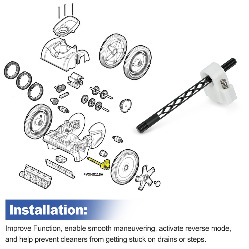 Steering Bracket Roller Replacement PVXH011SA for Hayward Suction Side Pool