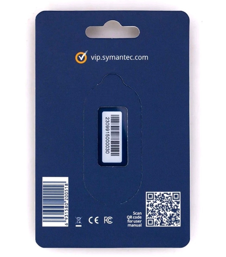 Symantec VIP Hardware Authenticator – OTP One Time Password Display Token 15 Pcs