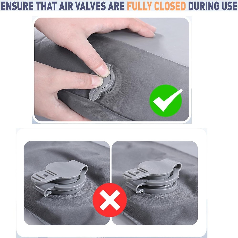 Camping Sleeping Pad with Multi-Function Electric Pump, 4’’ Ultra-Thick & 1100Lb