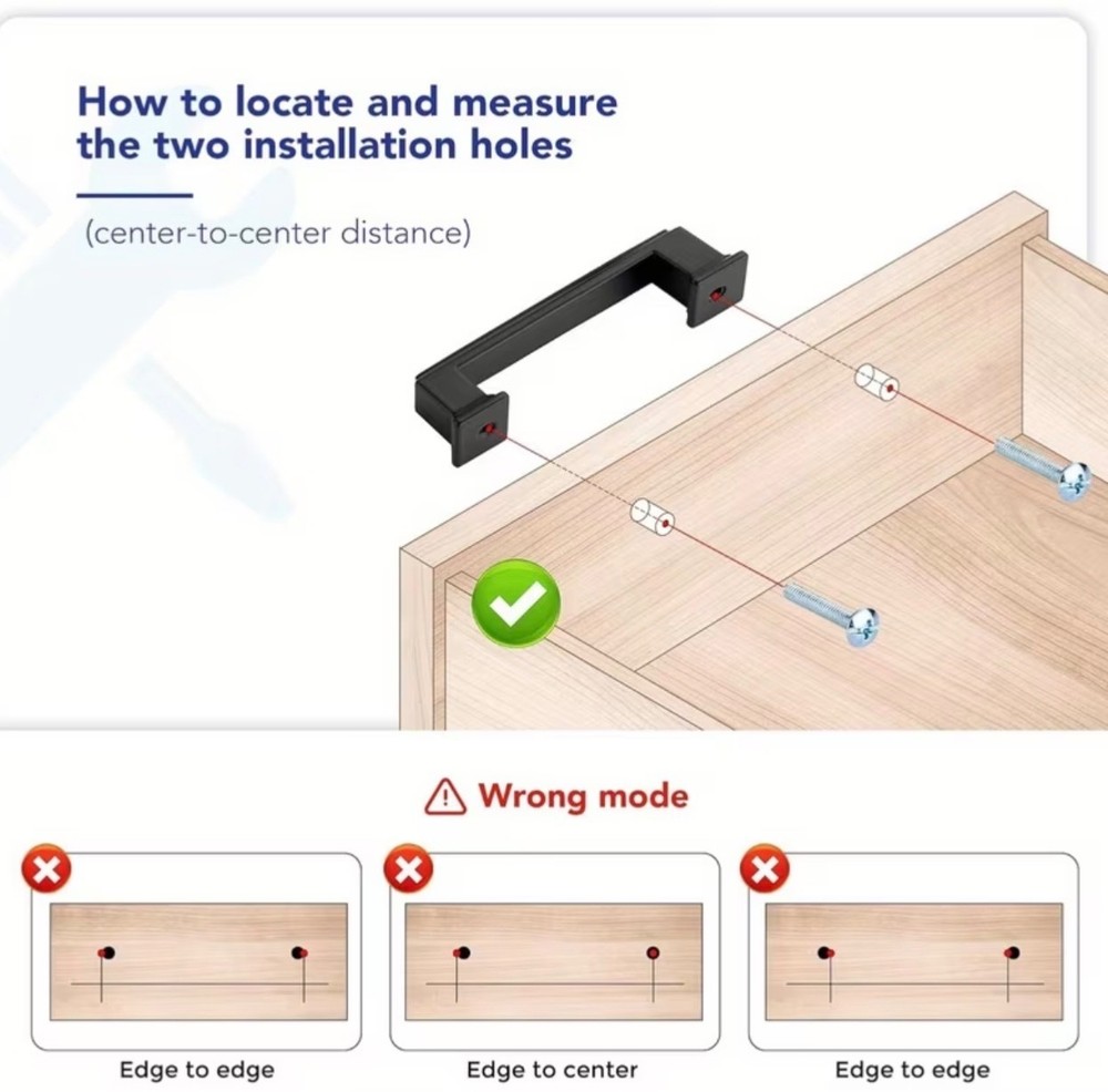 5in Matte Black Cabinet Handles Drawer Pulls Modern Kitchen Hardware