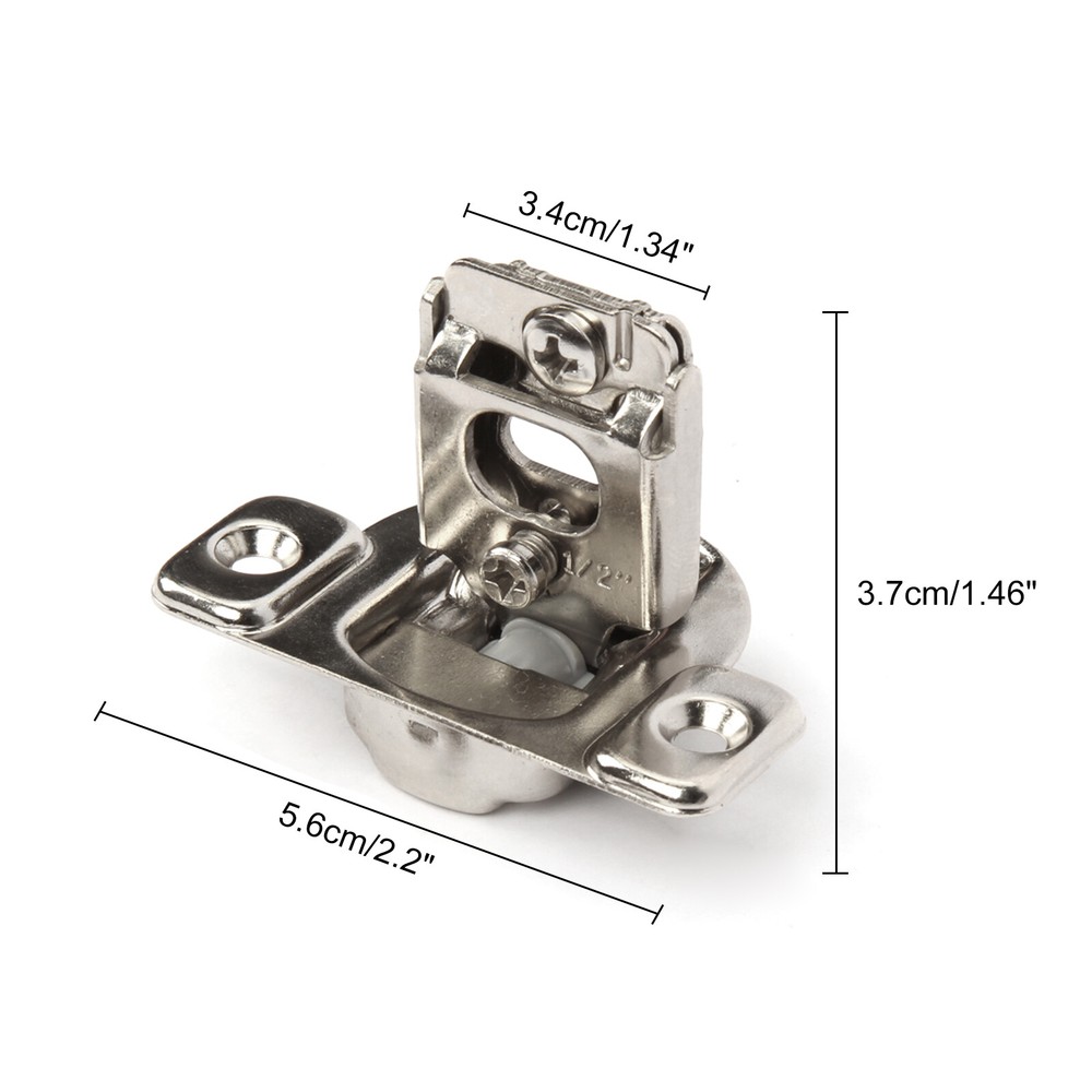 1/2" Overlay Soft Close Kitchen Cupboard Cabinet Hinge Face Frame 105° Compact