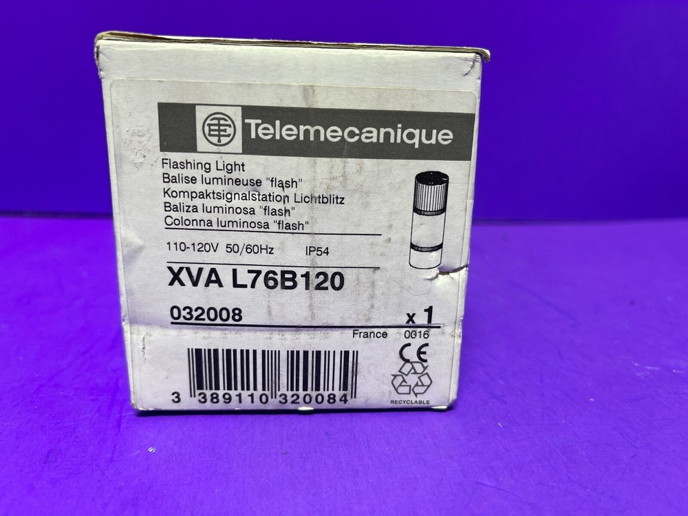 Telemecanique XVA-L76B120 Stack Light Beacon Blue 120V